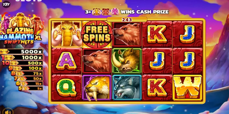 Đặc điểm Blazing Mammoth slot