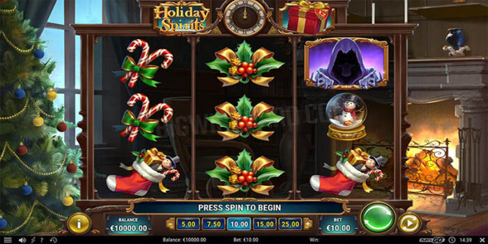 Holiday spirits slot